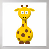 Cartoon Giraffe Poster (Vorne)