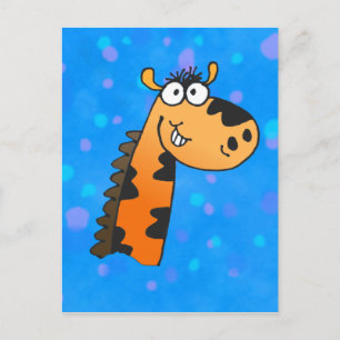 Cartoon Giraffe Postkarte