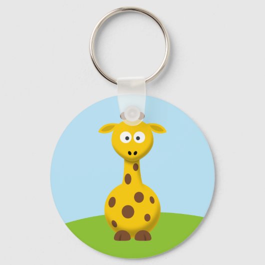 Cartoon Giraffe Schlüsselanhänger (Vorderseite)