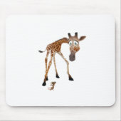 Cartoon Giraffe und Maus Mousepad (Vorne)
