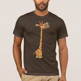 Cartoon Giraffe und T - Shirt
