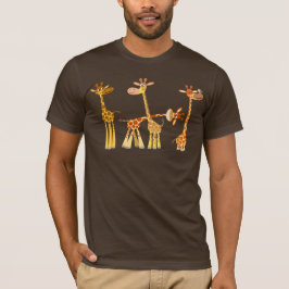Cartoon Giraffen: Der Herd-T - Shirt