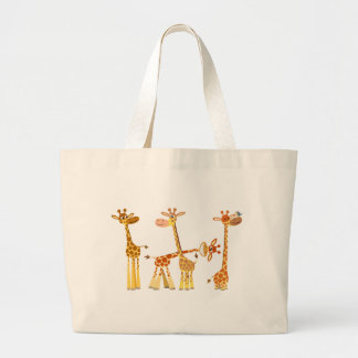 Cartoon Giraffen: Der Herdsack Jumbo Stoffbeutel