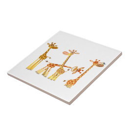 Cartoon Giraffen: Die Herdsterne Fliese