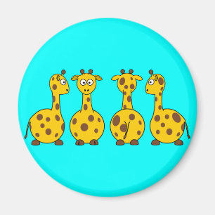 Cartoon-Giraffen-Magnet Magnet