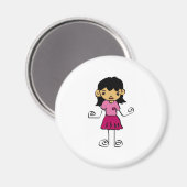 Cartoon Girl Collection Magnet (Vorderseite/Rückseite)
