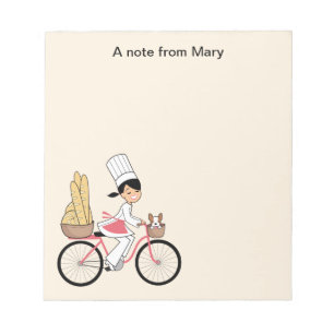 Cartoon Girl Recipad Notepad Notizblock