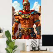 Cartoon Gladiator Poster (Heimbüro)