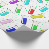 Cartoon-Glasprüfröhren Geschenkpapier (Ecke)
