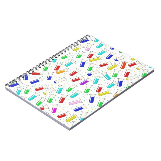 Cartoon-Glasprüfröhren Notizblock (Linke Seite)