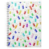 Cartoon-Glasprüfröhren Notizblock (Vorderseite)