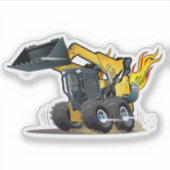 Cartoon-Gleitlenker Aufkleber (Vorderseite)