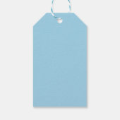 Cartoon Glitzern niedliche blaue Kinder Cartoon Geschenkanhänger (Rückseite)