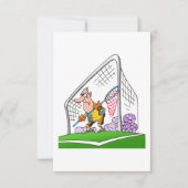 Cartoon Goalkeeper Einladungen (Vorderseite)