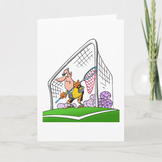Cartoon Goalkeeper Grußkarten Karte