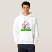 Cartoon Goalkeeper Mens Hoodie (Vorne ganz)