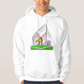 Cartoon Goalkeeper Mens Hoodie (Vorderseite)