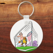 Cartoon Goalkeeper Schlüsselanhänger (Vorderseite)