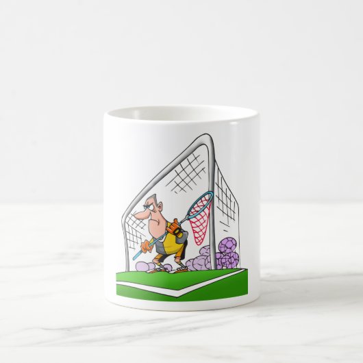Cartoon Goalkeeper-Tasse Kaffeetasse (Mittel)