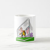 Cartoon Goalkeeper-Tasse Kaffeetasse