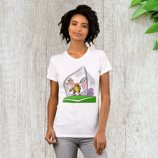 Cartoon Goalkeeper Womens T - Shirt