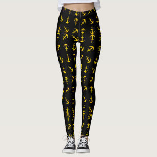 Cartoon Golden Anker-Set Leggings