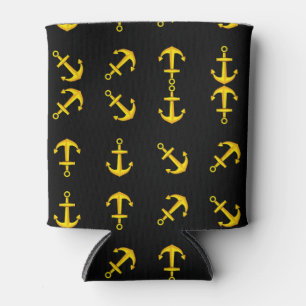 Cartoon Golden Boat Anchor Set Muster Dosenkühler