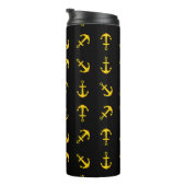 Cartoon Golden Boat Anchor Set Thermosbecher (Nach rechts gedreht)