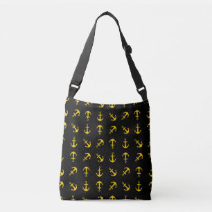 Cartoon Golden Boat Anchor Set Tragetaschen Mit Langen Trägern
