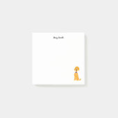 Cartoon golden Daisy Doodle Dog Post-it Klebezettel (Vorderseite)