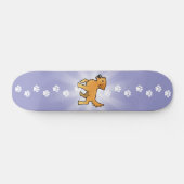 Cartoon-goldener Retriever Skateboard (Horizontal)