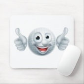 Cartoon-Golf-Ball-Charakter Mousepad (Mit Mouse)