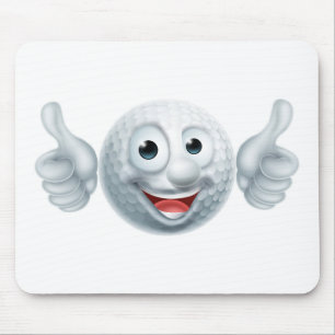 Cartoon-Golf-Ball-Charakter Mousepad