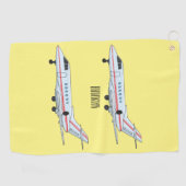 Cartoon Golfhandtuch (Horizontal)