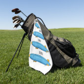 Cartoon Golfhandtuch (Gras)