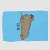 Cartoon Golfhandtuch (Horizontal)