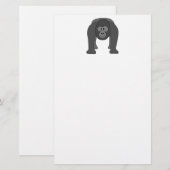 Cartoon-Gorilla Briefpapier (Vorne/Hinten)