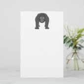 Cartoon-Gorilla Briefpapier (Stehend Vorderseite)