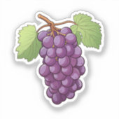 Cartoon grapes aufkleber (Vorderseite)