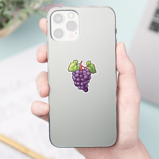 Cartoon grapes aufkleber (Telefon)