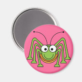 Cartoon Grasshopper Magnet (Vorderseite/Rückseite)