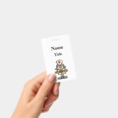 Cartoon Graues Haar Krankenpflege Abzeichen Anpass Ausweis (Handheld)