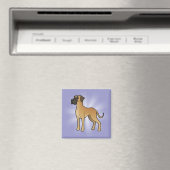 Cartoon Great Dane Magnet (In Situ (Geschirrspüler))