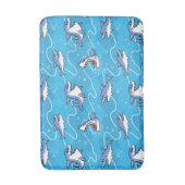 Cartoon Great White Sharks Badematte (Vorderseite Vertikal)