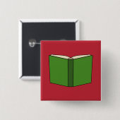 Cartoon Green Book Button (Vorne & Hinten)