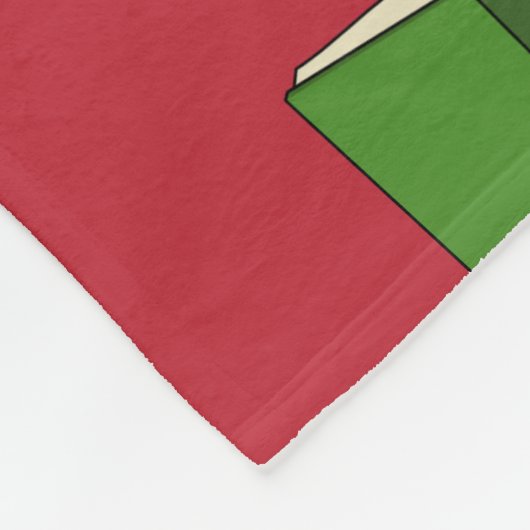 Cartoon Green Book Fleecedecke (Ecke)