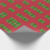 Cartoon Green Book Geschenkpapier (Ecke)