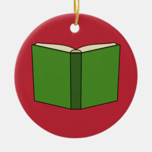 Cartoon Green Book Keramik Ornament
