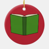 Cartoon Green Book Keramik Ornament (Hinten)