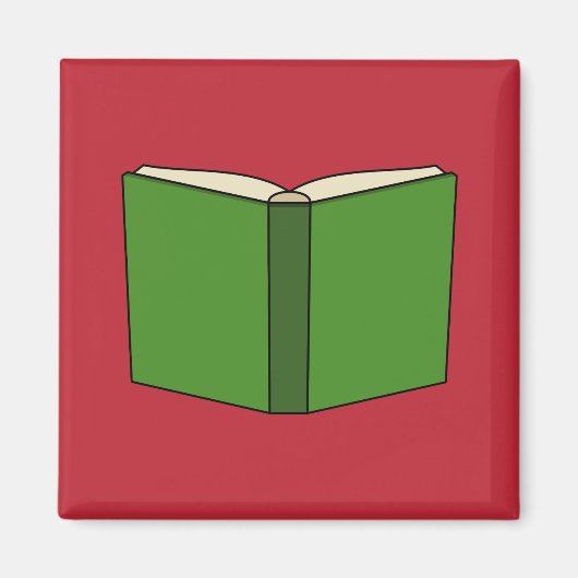 Cartoon Green Book Magnet (Vorne)